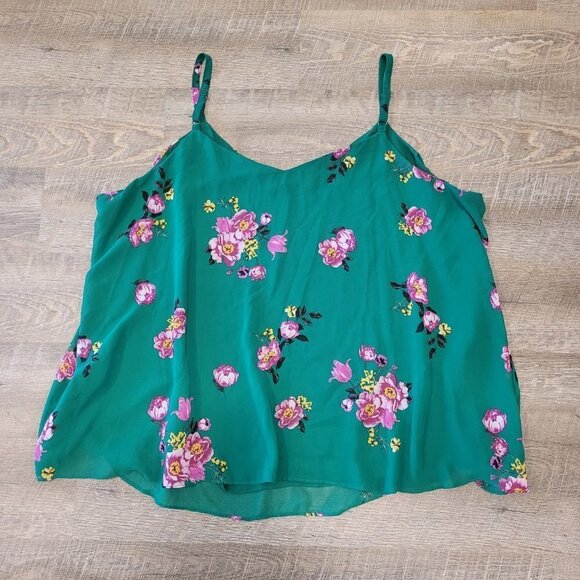 TORRID | Sophie Chiffon Double Layer Swing Cami Floral Tank Top | Sz. 4X - Picture 9 of 9